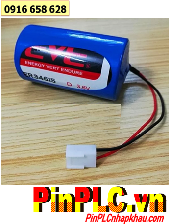 EVE ER34615 (Dây Zắc cắm), Pin nuôi nguồn EVE ER34615 lithium 3.6v D 19000mAh chính hãng